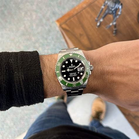 rolex 70th anniversary submariner|rolex submariner with green bezel.